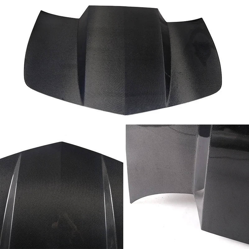 New Carbon Fiber Hood for 5th Generation 2010-2015 Camaro Bumblebee Style with Included Screws